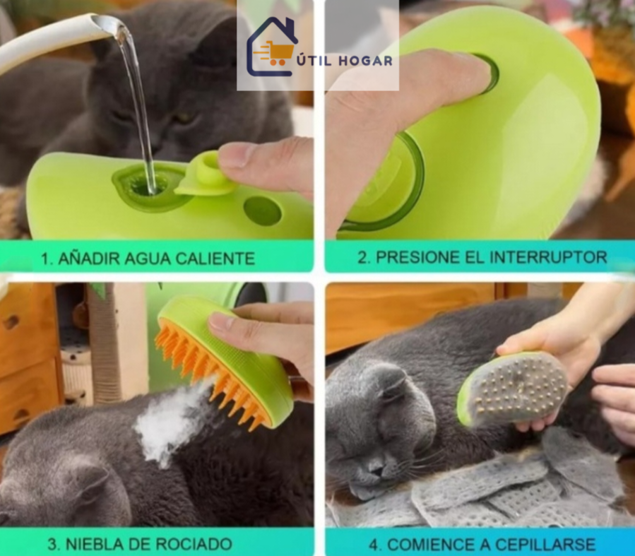 CEPILLO AL VAPOR PARA MASCOTAS.