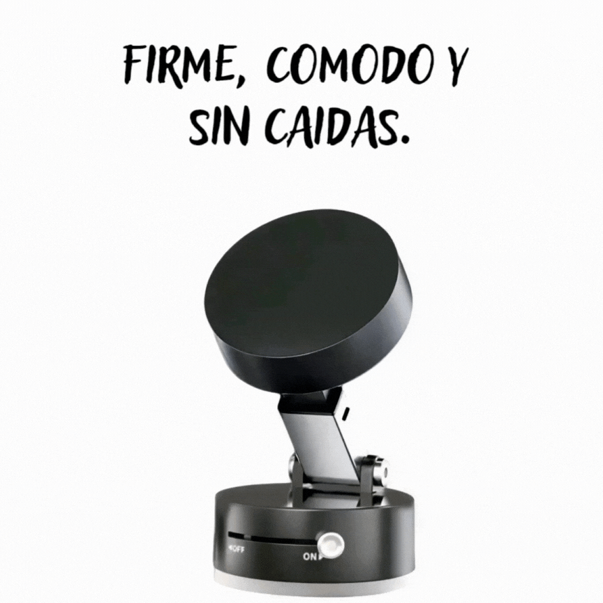 Soporte 360° Gira y Ajusta, con Potencia Magnética.